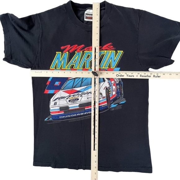 Vintage Nascar T Shirt Medium Mark Martin Valvoline Racecar 1994 Single Stitch - Picture 10 of 10